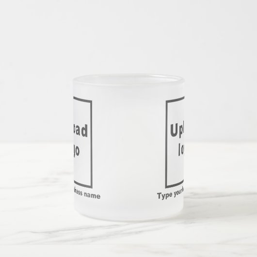 Bedrijfsnaam en Logo op glas Mok (Center)