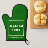 Bedrijfsnaam en Logo op Green Oven Mitt Ovenwant