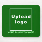 Bedrijfsnaam en Logo op Groene Muismat (Voorkant)