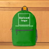 Bedrijfsnaam en Logo op Groene Rugzak