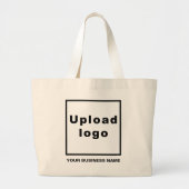 Bedrijfsnaam en Logo op Jumbo-Canvas tas (Voorkant)