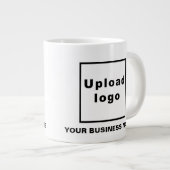 Bedrijfsnaam en Logo op Jumbo-Mok Grote Koffiekop (Voorkant rechts)