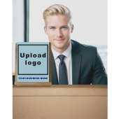 Bedrijfsnaam en Logo op Lichtblauw Acrylteken Acryl Bord