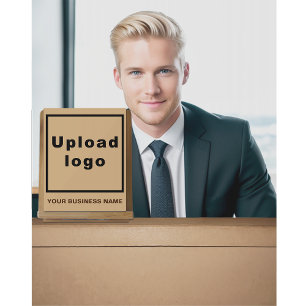 Bedrijfsnaam en Logo op Lichtbruin Acrylteken Acryl Bord