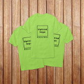 Bedrijfsnaam en Logo op Lime Green T-shirt