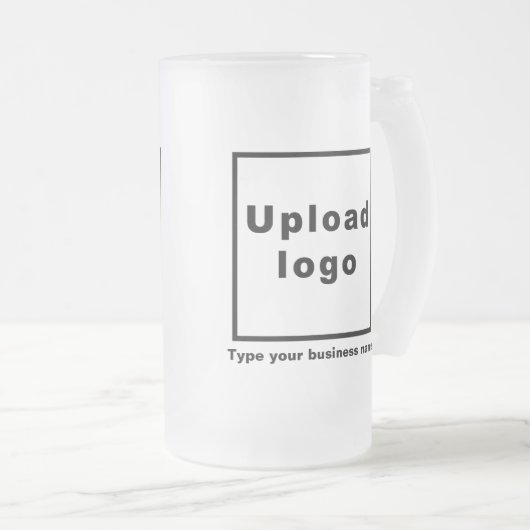 Bedrijfsnaam en Logo op Mok van 16 oz glas (Voorkant rechts)