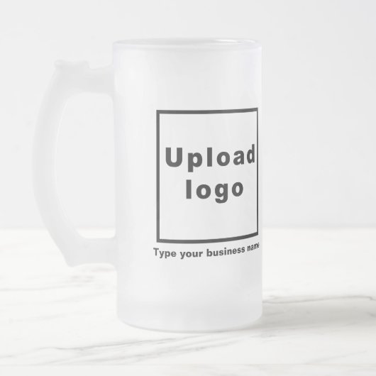 Bedrijfsnaam en Logo op Mok van 16 oz glas (Links)