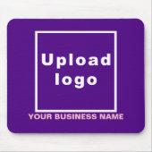 Bedrijfsnaam en Logo op Paarse Muismat (Voorkant)