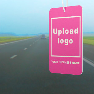 Bedrijfsnaam en Logo op Pink Air Freshener Luchtverfrisser