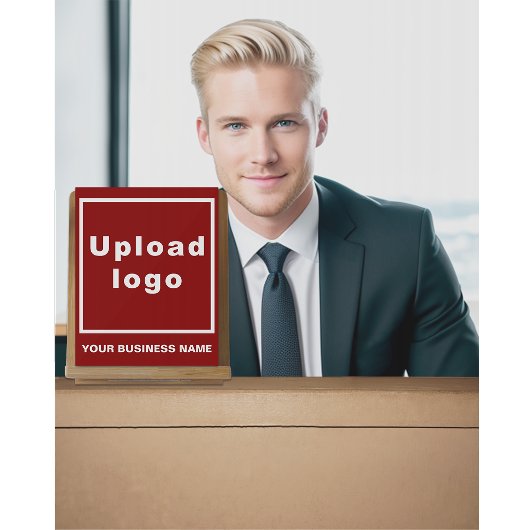 Bedrijfsnaam en Logo op Red Acrylic Sign Acryl Bord