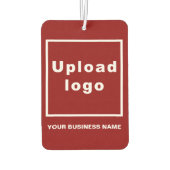 Bedrijfsnaam en Logo op Red Air Freshener Luchtverfrisser (Achterkant)