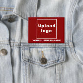 Bedrijfsnaam en Logo op Red Rectangle Button (Insitu)