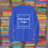 Bedrijfsnaam en Logo op Royal Blue Long Sleeve T-shirt