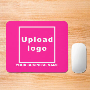 Bedrijfsnaam en Logo op Roze Muismat