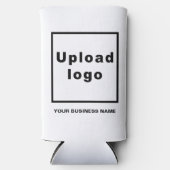 Bedrijfsnaam en Logo op Seltzer Can White Koooler Seltzer Blikjeskoeler (Voorkant)