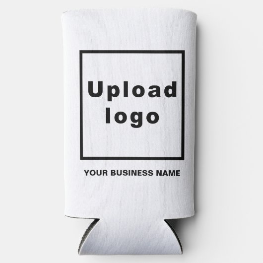 Bedrijfsnaam en Logo op Seltzer Can White Koooler Seltzer Blikjeskoeler (Voorkant)