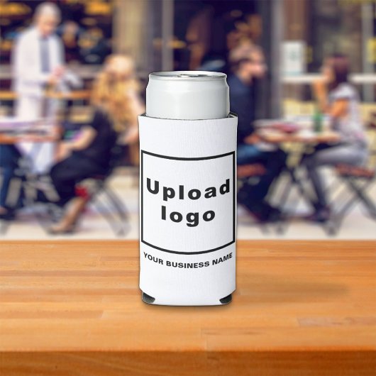 Bedrijfsnaam en Logo op Seltzer Can White Koooler Seltzer Blikjeskoeler