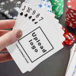 Bedrijfsnaam en Logo op speelkaarten<br><div class="desc">Speelkaarten die u kunt aanpassen door uw bedrijfsnaam te typen en uw zakelijke logo te uploaden. Pas het aan en neem het op in uw promotieproducten, weggeefartikelen of geschenken aan uw klanten of klanten, een marketingstrategie om uw bedrijf te adverteren of om uw merknaam te promoten. speelkaarten die u kunt...</div>
