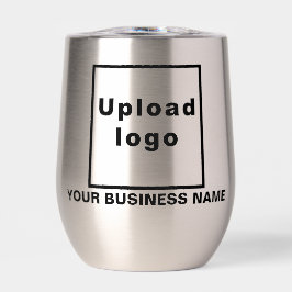 Bedrijfsnaam en Logo op Stainless Wine Tumbler