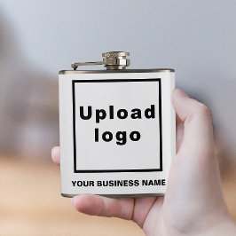 Bedrijfsnaam en Logo op Vinyl Wrapped Flask Heupfles
