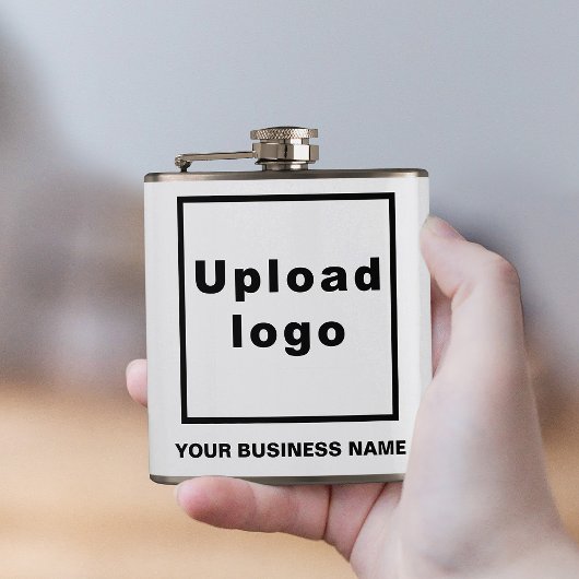Bedrijfsnaam en Logo op Vinyl Wrapped Flask Heupfles