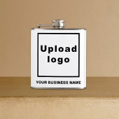 Bedrijfsnaam en Logo op Vinyl Wrapped Flask Heupfles