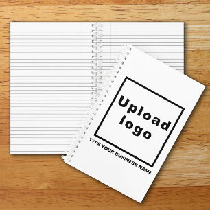 Bedrijfsnaam en Logo op White Spiral Notitieboek