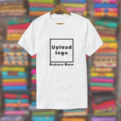Bedrijfsnaam en Logo op Wit T-Shirt
