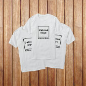 Bedrijfsnaam en Logo op Wit T-Shirt