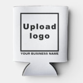 Bedrijfsnaam en Logo op Witte Koelbox Blikjeskoeler (Voorkant)