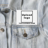 Bedrijfsnaam en Logo op Witte Rechthoek Button (Insitu)