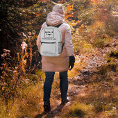 Bedrijfsnaam en Logo op witte rugzak