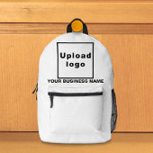 Bedrijfsnaam en Logo op witte rugzak