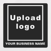 Bedrijfsnaam en Logo op zwarte pleister Labels (Design 1)