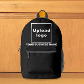 Bedrijfsnaam en Logo op zwarte rugzak