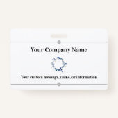 Bedrijfsnaam en Logo Professional Badge (Voorkant)