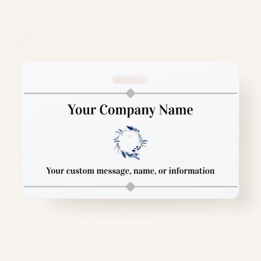 Bedrijfsnaam en Logo Professional Badge (Voorkant)