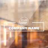 Bedrijfsnaam en Logo Raamsticker (Vel 2)