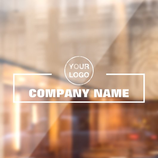 Bedrijfsnaam en Logo Raamsticker (Vel 2)