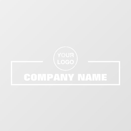 Bedrijfsnaam en Logo Raamsticker (Vel)
