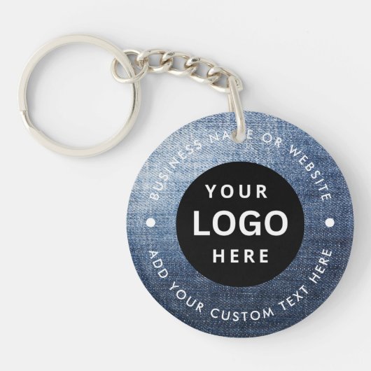 Bedrijfsnaam en Logo Sleutelhanger (Voorkant)