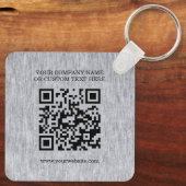 Bedrijfsnaam en Logo Sleutelhanger (Achterkant)