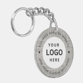 Bedrijfsnaam en Logo Sleutelhanger (Voorkant Links)