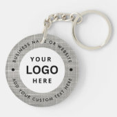 Bedrijfsnaam en Logo Sleutelhanger (Achterkant)