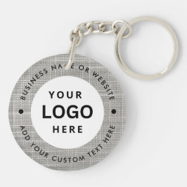 Bedrijfsnaam en Logo Sleutelhanger