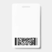 Bedrijfsnaam en Logo Visitor Pass-ID Badge (Achterkant)