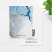 Bedrijfsnaam en QR Code Oorbellen Display Kaart (Bureau)