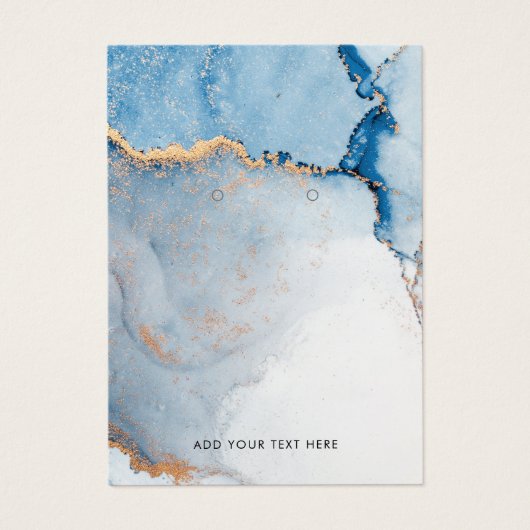 Bedrijfsnaam en QR Code Oorbellen Display Kaart (Voorkant)