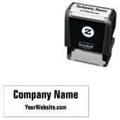 Bedrijfsnaam en Sjabloon website Zelfinktende Stempel (In situ)