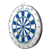 Bedrijfsnaam en Slogan Kantoor game Room Blue/Gree Dartbord (Voorkant Rechts)